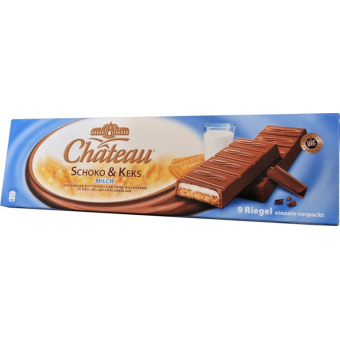 Шоколадные батончики Chateau Schoko & Keks Milch, 300гр
